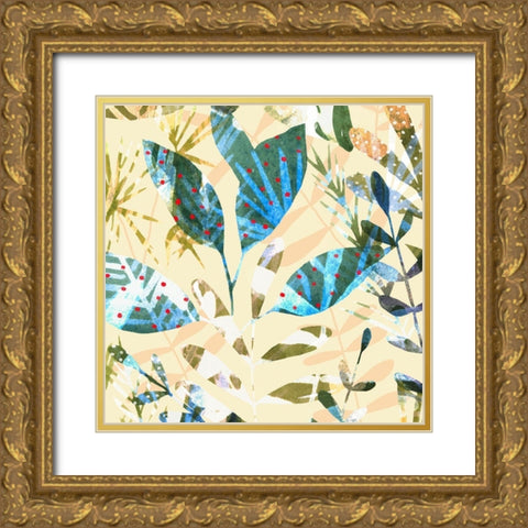 Technicolor Jungle II Gold Ornate Wood Framed Art Print with Double Matting by Scarvey, Emma