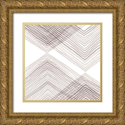 Apogee Fade II Gold Ornate Wood Framed Art Print with Double Matting by Scarvey, Emma