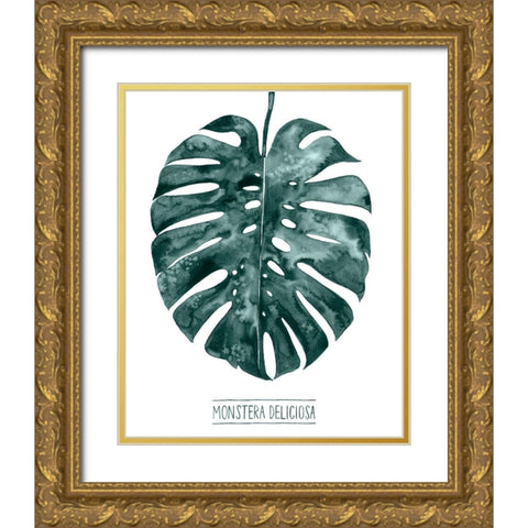 Gemstone Tropicale II Gold Ornate Wood Framed Art Print with Double Matting by Popp, Grace