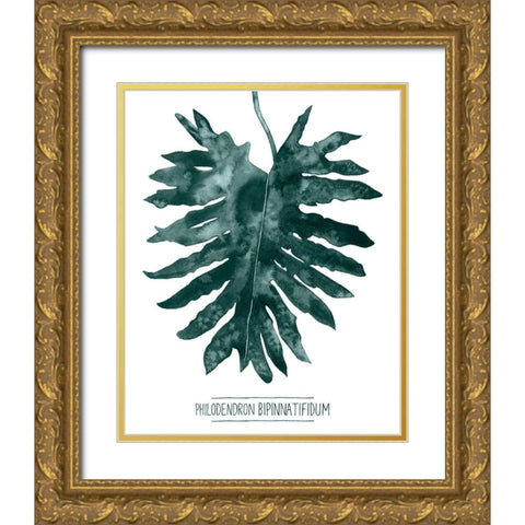 Gemstone Tropicale IV Gold Ornate Wood Framed Art Print with Double Matting by Popp, Grace