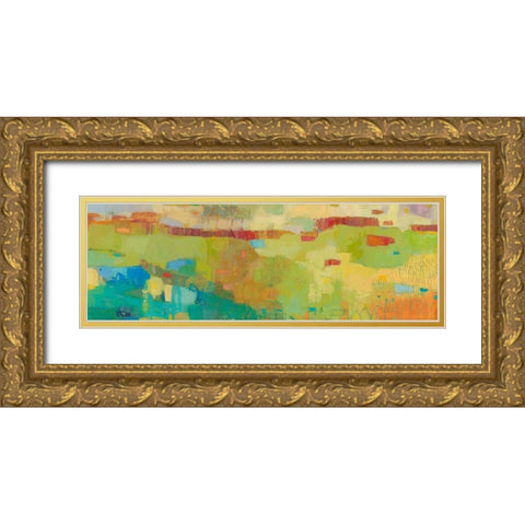 Elysium IV Gold Ornate Wood Framed Art Print with Double Matting by Jachimiec, Sue