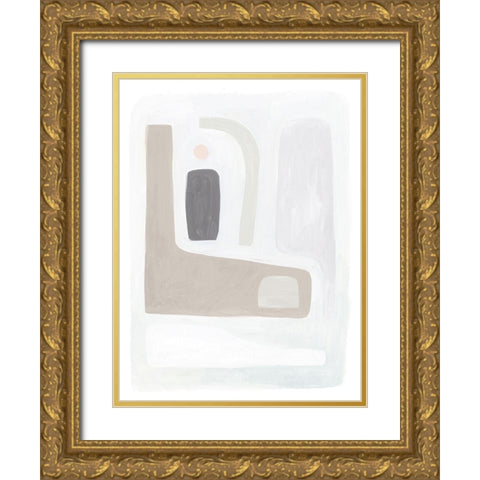 Opal Daydream I Gold Ornate Wood Framed Art Print with Double Matting by Borges, Victoria