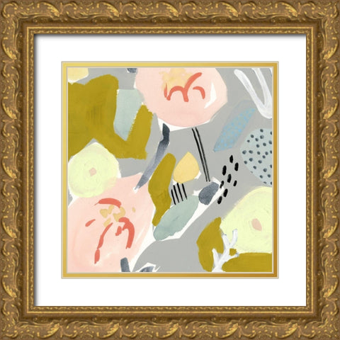Honeydew Twist III Gold Ornate Wood Framed Art Print with Double Matting by Borges, Victoria