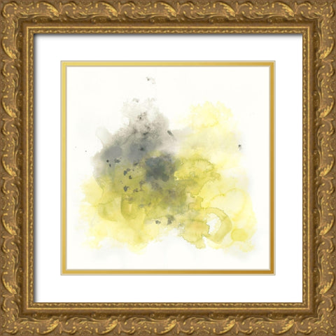 Citron Cloud I Gold Ornate Wood Framed Art Print with Double Matting by Vess, June Erica