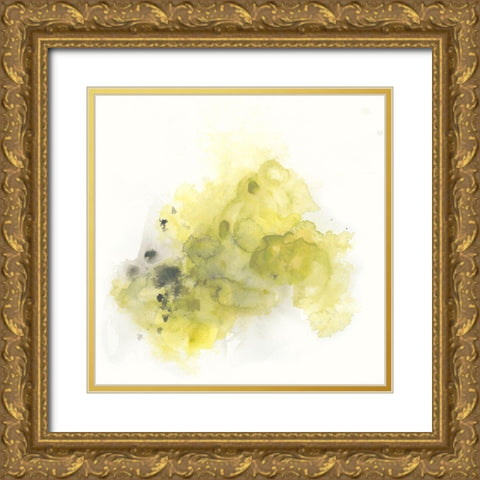 Citron Cloud III Gold Ornate Wood Framed Art Print with Double Matting by Vess, June Erica