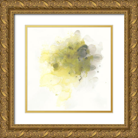 Citron Cloud IV Gold Ornate Wood Framed Art Print with Double Matting by Vess, June Erica