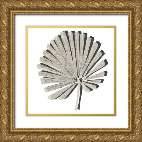 Cut Paper Palms VI Gold Ornate Wood Framed Art Print with Double Matting by Vess, June Erica