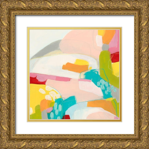 Chroma I Gold Ornate Wood Framed Art Print with Double Matting by Vess, June Erica