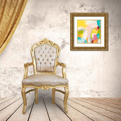 Chroma II Gold Ornate Wood Framed Art Print with Double Matting by Vess, June Erica