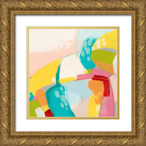 Chroma III Gold Ornate Wood Framed Art Print with Double Matting by Vess, June Erica