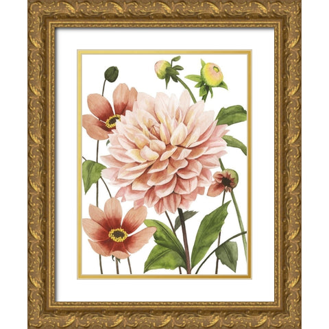 Dahlia Spell I Gold Ornate Wood Framed Art Print with Double Matting by Popp, Grace