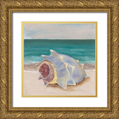 She Sells Seashells I Gold Ornate Wood Framed Art Print with Double Matting by Ludwig, Alicia