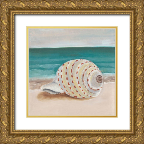 She Sells Seashells II Gold Ornate Wood Framed Art Print with Double Matting by Ludwig, Alicia