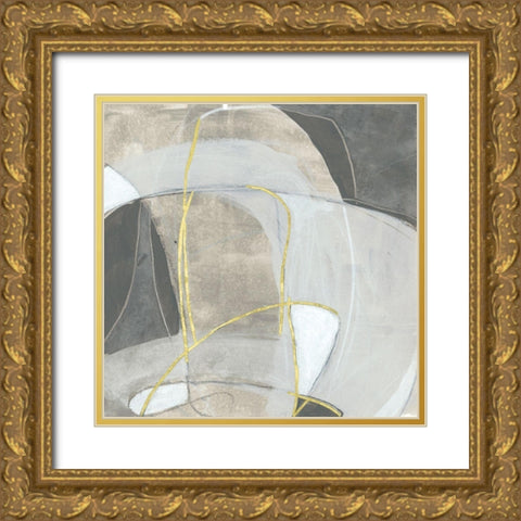 Embellished Rock Garden IV Gold Ornate Wood Framed Art Print with Double Matting by Vess, June Erica