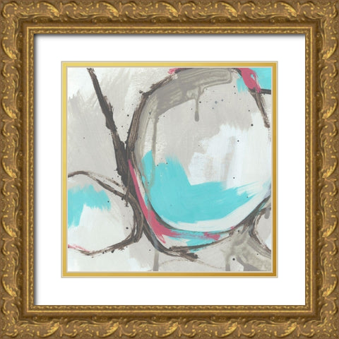 Vivant I Gold Ornate Wood Framed Art Print with Double Matting by Vess, June Erica