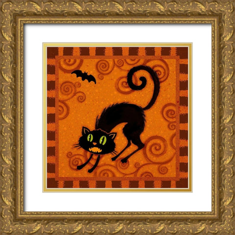 Spooktacular II Gold Ornate Wood Framed Art Print with Double Matting by Eisner, Viv