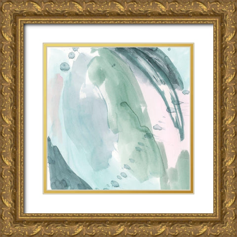 Pastel Scribe I Gold Ornate Wood Framed Art Print with Double Matting by Popp, Grace