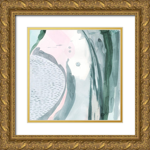 Pastel Scribe IV Gold Ornate Wood Framed Art Print with Double Matting by Popp, Grace