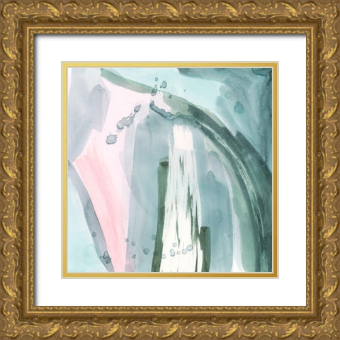 Pastel Scribe V Gold Ornate Wood Framed Art Print with Double Matting by Popp, Grace