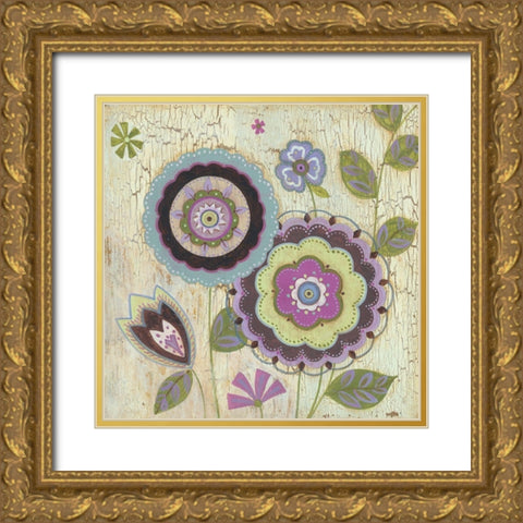 Tribeca I Gold Ornate Wood Framed Art Print with Double Matting by Tbs