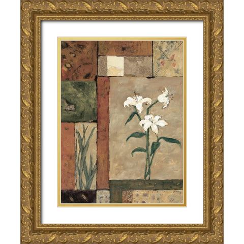 Natures Bounty III Gold Ornate Wood Framed Art Print with Double Matting by Bagnato, Judi