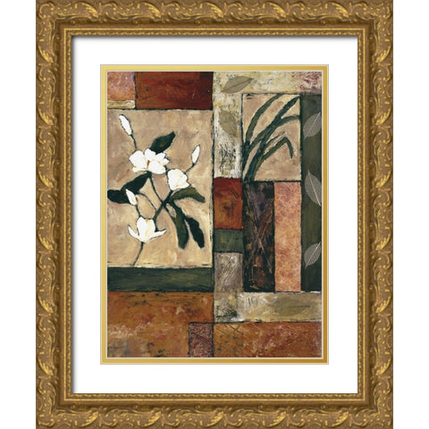 Natures Bounty IV Gold Ornate Wood Framed Art Print with Double Matting by Bagnato, Judi