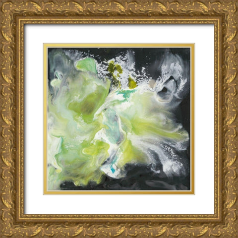 Ascension Abstract III Gold Ornate Wood Framed Art Print with Double Matting by Bramma, Lila