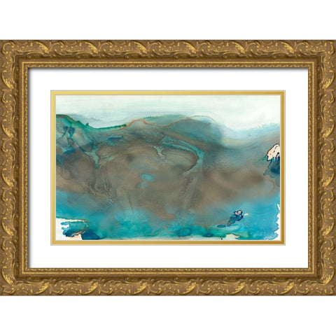 Align with Life I Gold Ornate Wood Framed Art Print with Double Matting by Bramma, Lila