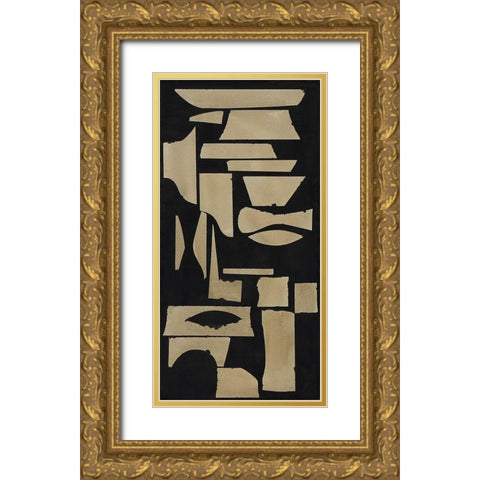 Finial III Gold Ornate Wood Framed Art Print with Double Matting by Delamater, Rob