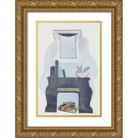 Chateau Interior III Gold Ornate Wood Framed Art Print with Double Matting by Delamater, Rob
