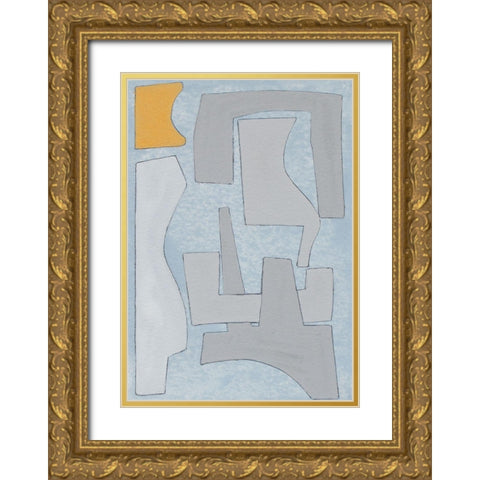 Elements of the Chateau III Gold Ornate Wood Framed Art Print with Double Matting by Delamater, Rob