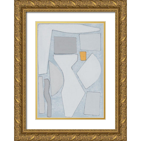 Elements of the Chateau IV Gold Ornate Wood Framed Art Print with Double Matting by Delamater, Rob