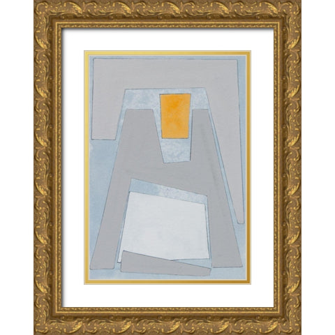 Elements of the Chateau VII Gold Ornate Wood Framed Art Print with Double Matting by Delamater, Rob