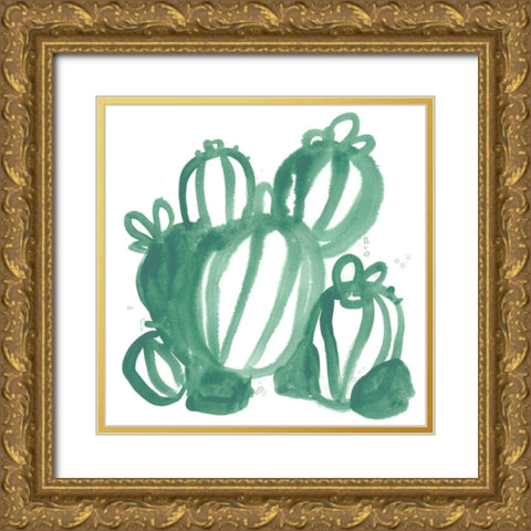 Boho Tropicals III Gold Ornate Wood Framed Art Print with Double Matting by Vess, June Erica