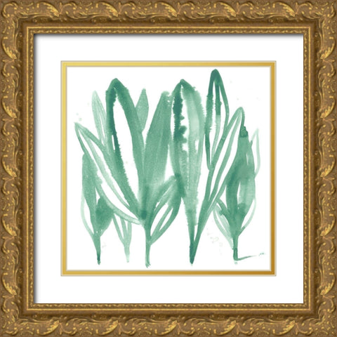 Boho Tropicals IV Gold Ornate Wood Framed Art Print with Double Matting by Vess, June Erica