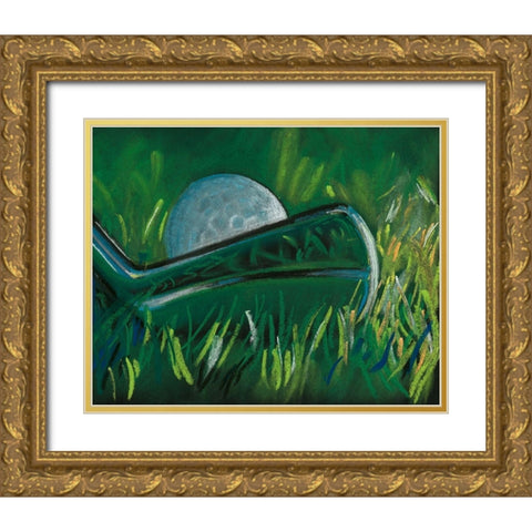 Tee Time I Gold Ornate Wood Framed Art Print with Double Matting by Parker, Jennifer Paxton