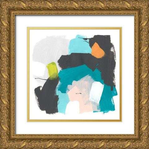 Side Line I Gold Ornate Wood Framed Art Print with Double Matting by Vess, June Erica