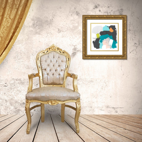 Side Line I Gold Ornate Wood Framed Art Print with Double Matting by Vess, June Erica