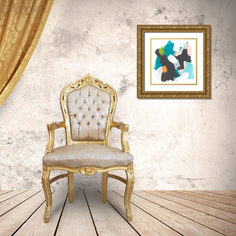 Side Line IV Gold Ornate Wood Framed Art Print with Double Matting by Vess, June Erica