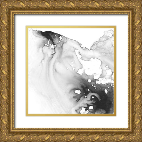 Smoke and Water III Gold Ornate Wood Framed Art Print with Double Matting by Harper, Ethan