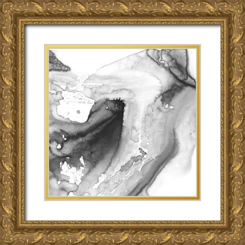 Smoke and Water IV Gold Ornate Wood Framed Art Print with Double Matting by Harper, Ethan
