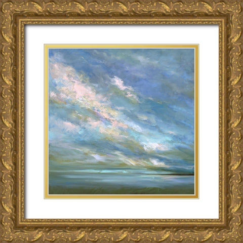 Coastal Sky #3 Gold Ornate Wood Framed Art Print with Double Matting by Finch, Sheila
