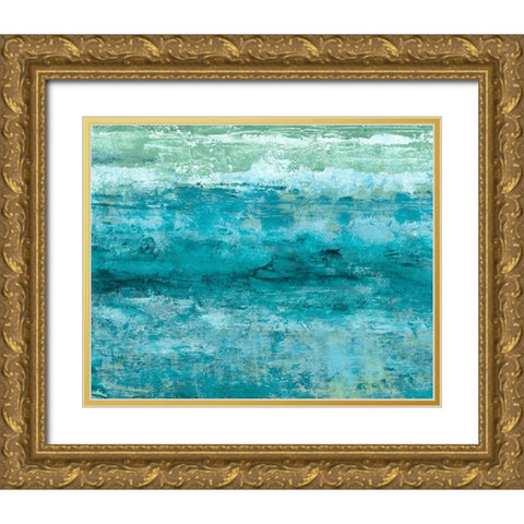 Aegean Seas II Gold Ornate Wood Framed Art Print with Double Matting by Chandler, Sharon
