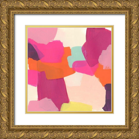 Pink Slip II Gold Ornate Wood Framed Art Print with Double Matting by Vess, June Erica