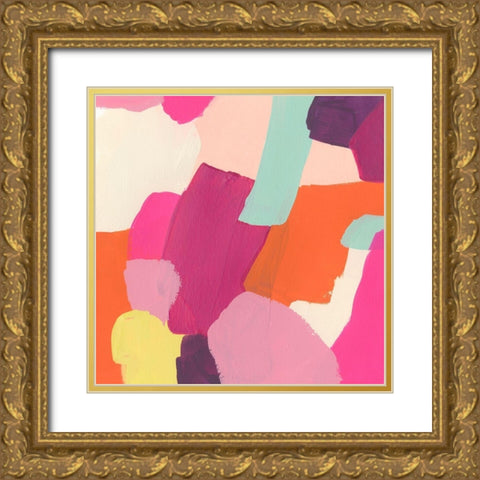 Pink Slip III Gold Ornate Wood Framed Art Print with Double Matting by Vess, June Erica