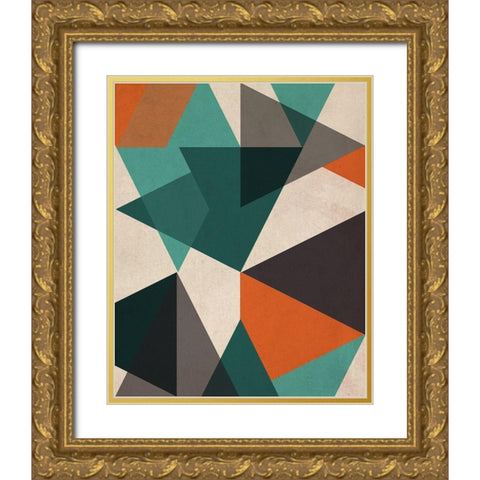 In Between II Gold Ornate Wood Framed Art Print with Double Matting by Vess, June Erica