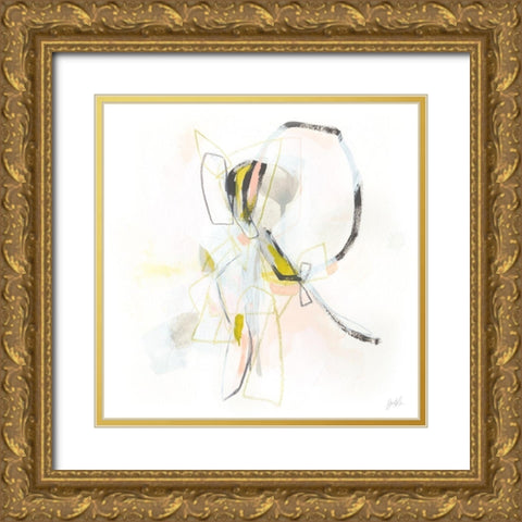 Open Integer I Gold Ornate Wood Framed Art Print with Double Matting by Vess, June Erica