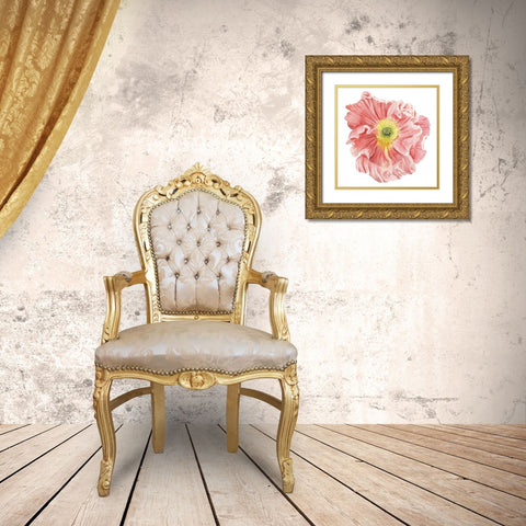 Market Poppy I Gold Ornate Wood Framed Art Print with Double Matting by Popp, Grace