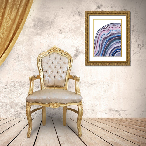 Amethyst Agate I Gold Ornate Wood Framed Art Print with Double Matting by Popp, Grace