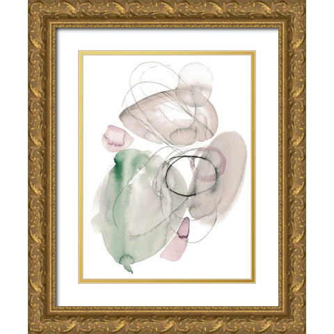 Sea Glass Stack II Gold Ornate Wood Framed Art Print with Double Matting by Parker, Jennifer Paxton